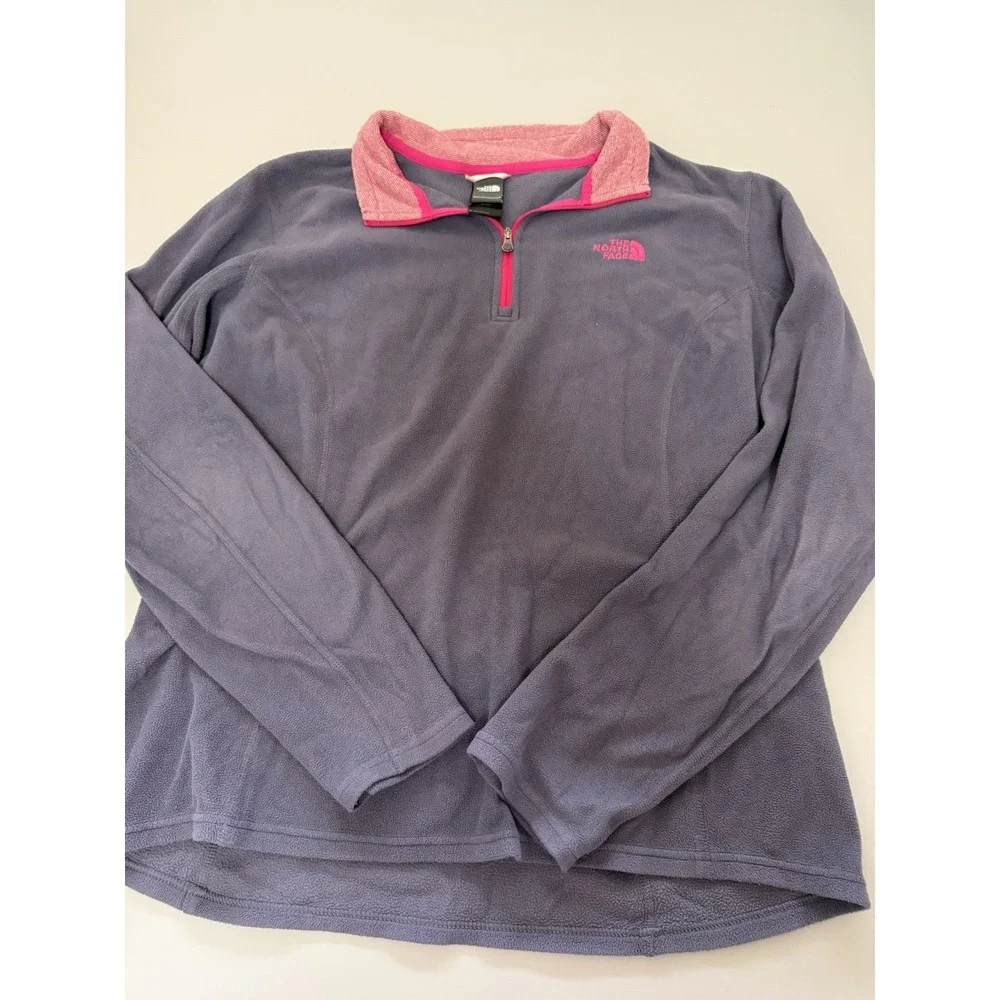 The North Face Women's 1/4 Zip Fleece Pullover - Size Large.‎ H12